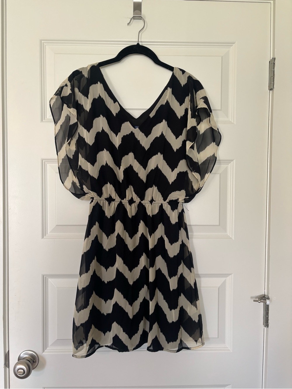 Blue Rain Chevron Dress
